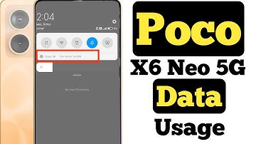 How to show data usage on Poco X6 Neo 5G || Poco X6 Neo 5G me data usage kaise show kare ||