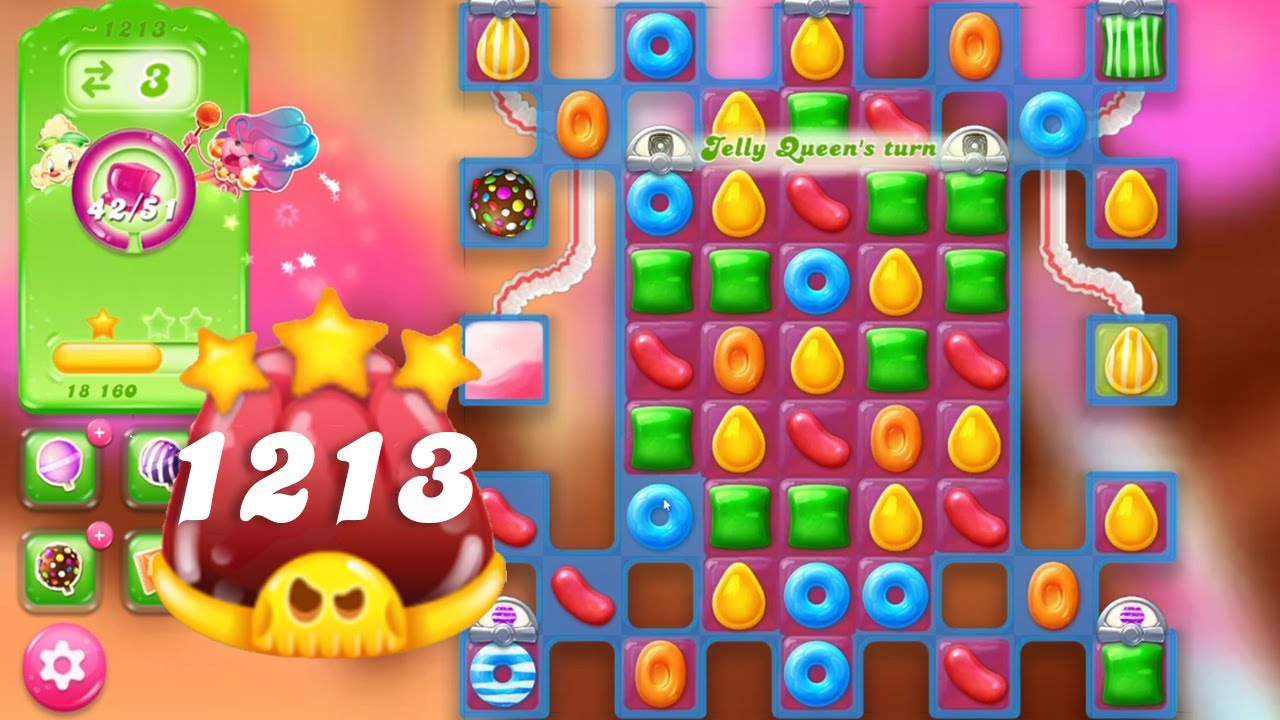 Candy Crush Jelly Saga Level 1213 || Hard Level || 3 Stars 🌟🌟🌟