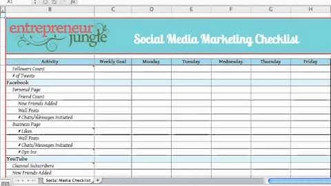 Social Media Checklist
