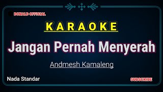 JANGAN PERNAH MENYERAH Tuhan tak pernah janji KARAOKE HD NADA STANDAR