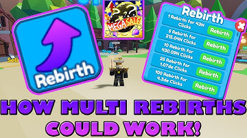 HOW THE NEW MULTI REBIRTHS COULD WORK - Roblox Mining Simulator 2