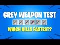 Which GREY WEAPON Actually Kills Fastest?! Fortnite Battle Royale In Depth Grey Weapon Test