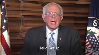 Bernie Sanders has a message for GetUp members