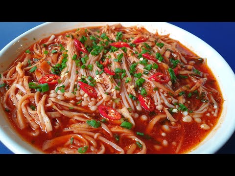 CÁCH LÀM NẤM KIM CHÂM SỐT CAY món ngon mỗi ngày l Thanh cooking