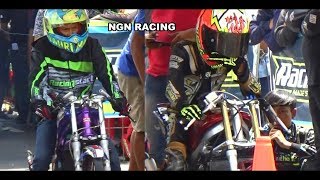 PERTARUNGAN Joki PEMULA VS Joki PRO Dikelas Ninja STD Drag Bike Gadhuro 2019