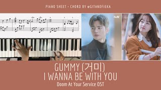 I Wanna Be With You (Doom at Your Service OST) (Solo Piano / BPM 70 / Level 2 / Chords / 3 pages) - GUMMY