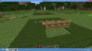Обучение Minecraft. Как открыть две двери одной нажымной плитой. Для новичков Обучение Minecraft. Как открыть две двери одной нажымной плитой. Для новичков