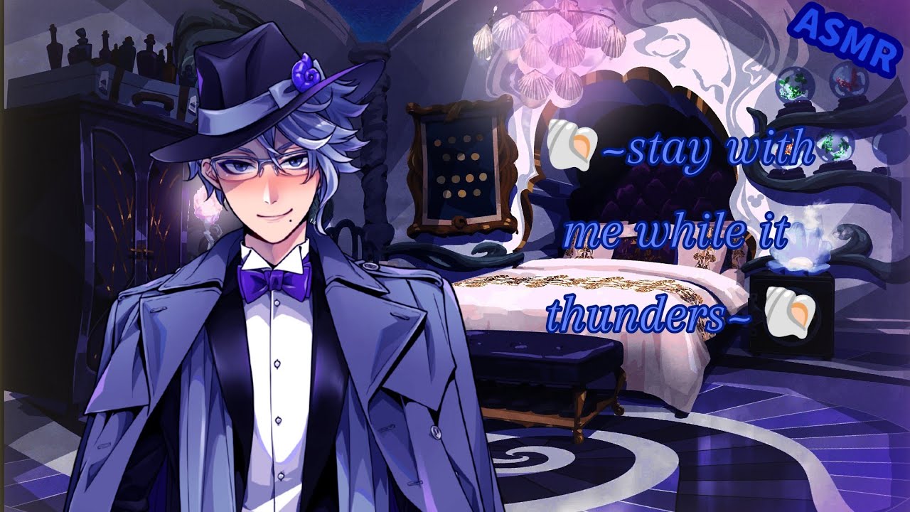 stay with me while it thunders|twisted wonderland ASMR| Azul