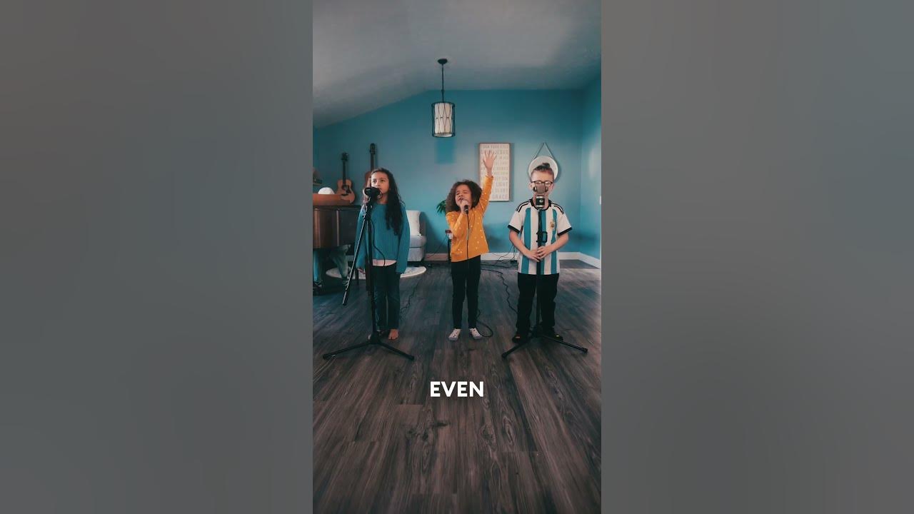 Sisters Selah and Cadence, and their cousin Ezra,sing,"Build a Boat" by @coltondixonmusic