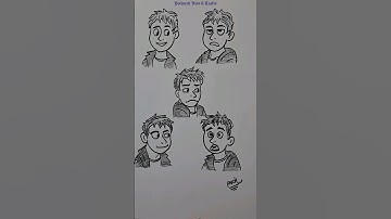 How to Draw Facial Expressions #emotions #shorts #ytshorts #youtubeshorts #shortsvideo #trending