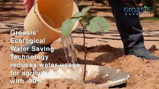 Reforestation - anti-desertification - solving water scarcity - with Groasis Waterboxx® - invest now
