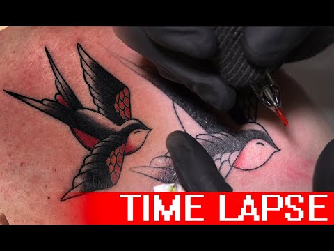 The ski mask - Tattoo time lapse 