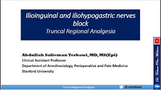 Ilioinguinal and Iliohypogastric Nerves Block