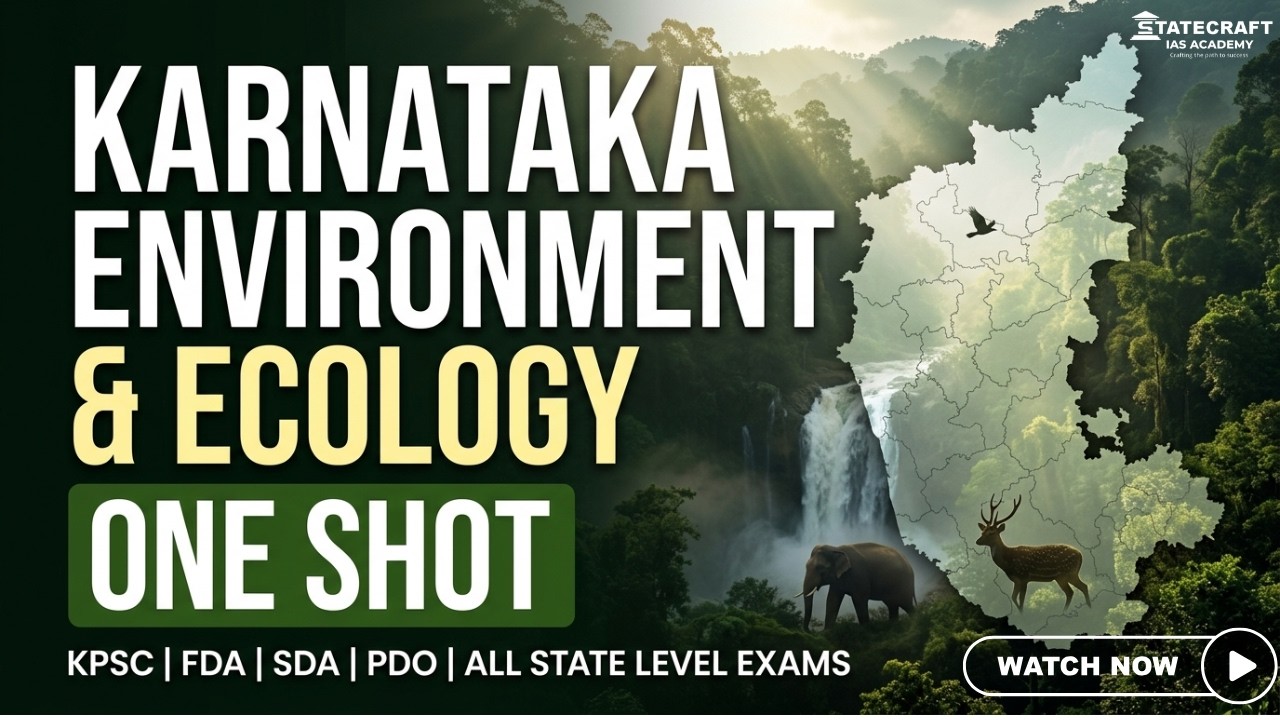 Karnataka Environment & Ecology | Complete One Shot 🔥 KPSC FDA SDA PDO 2026 | Last Minute Revision 🔥
