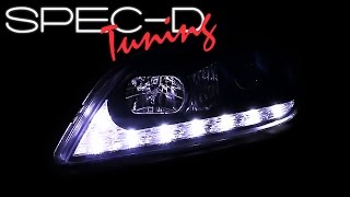 SPECDTUNING DEMO VIDEO: 2001-2005 LEXUS IS300 LED PROJECTOR HEADLIGHTS