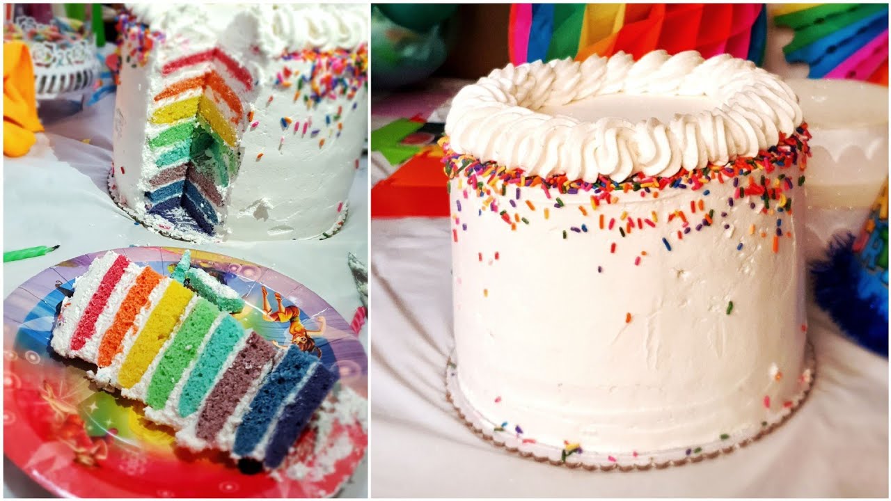 كيكة الالوان، اسهل خليط كيك للمناسبات