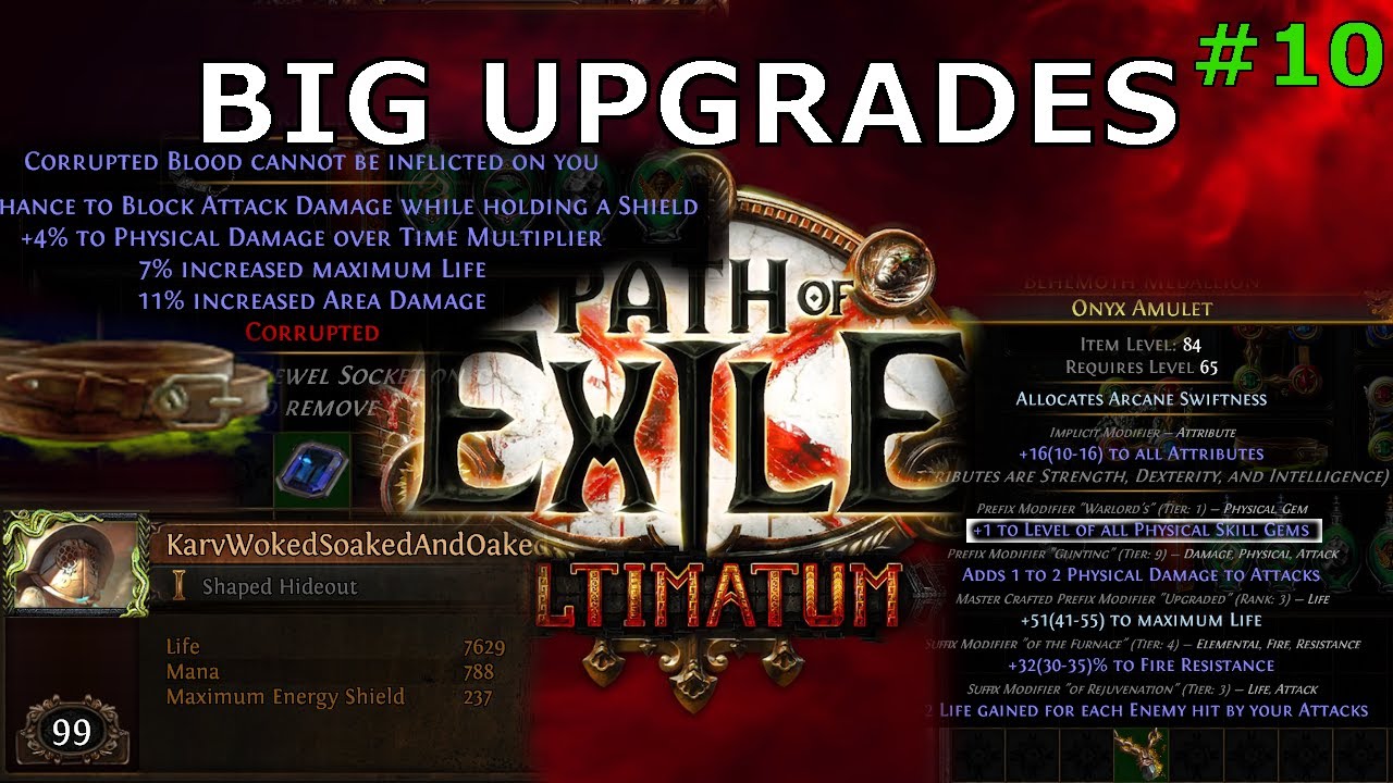 Path Of Exile Big Upgrades For Bloodpopper Talk About New Builds 3 14 Ultimatum Hc Ssf 10 Youtube