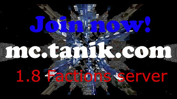 Minecraft 1.8 server (TannikGaming) (Factions server)