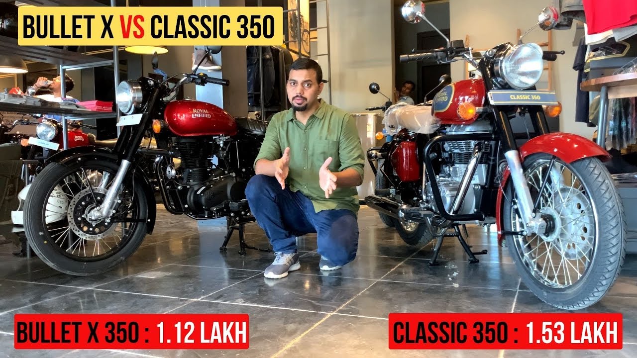 Royal Enfield Bullet X 350 Vs Classic 350 Comparison