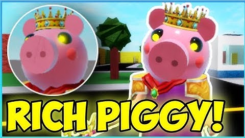 How to get the ‘‘RICH PIGGY’’ BADGE + SKIN/MORPH in PIGGY RP : INFECTION ROBLOX