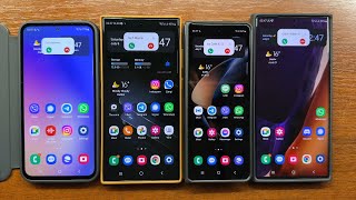 Samsung A54 vs S23U vs Z Fold 4 vs Note 20U Full Screen vs Mini Pop-Up Call Display Incoming Calls screenshot 5