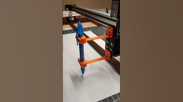 DIY CNC Pen Plotter Drawing Serenity (close-up)