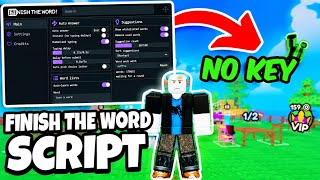 Roblox Finish The Word SCRIPT | Auto Answer + Instant Speed (NO KEY) News