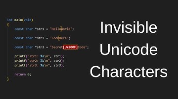 Invisible Unicode Characters