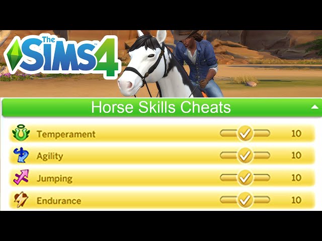 How To Use Horse Ranch Skills Cheats To Level Up & Max Out Horses Skills -  The Sims 4 
