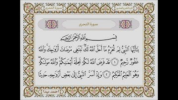 سورة التحريم  بصوت الشيخ حسن صالح 066