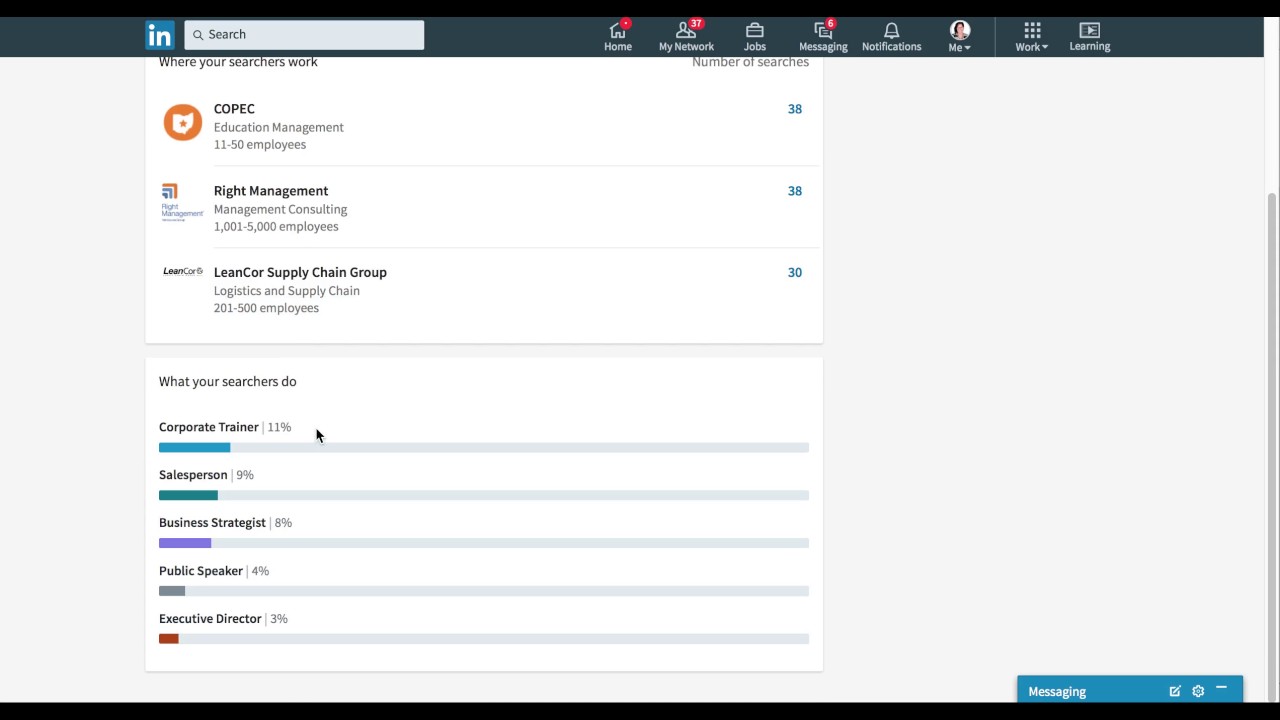 LinkedIn Metrics Weekly Search 2017 YouTube