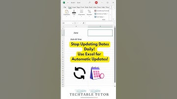 Stop Updating Dates Daily! Use Excel for Automatic Updates! #excel #excelshorts