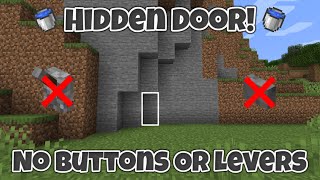 How To Make A Super Easy Hidden Door With No Buttons Or Levers In Minecraft 1.19.2 Tutorial