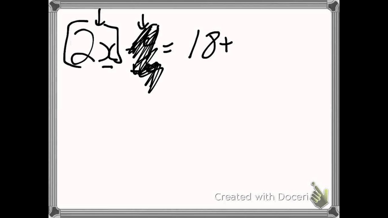 two step algebra solving equation - YouTube