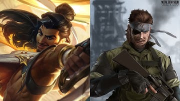 Naked Snake custom skin for Akshan (Metal Gear Solid series)