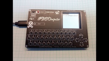 #picomputer (part 1.) Raspberry RP2040 PICO - QWERTY keyboard & Display test for #Armachat