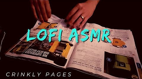 Lofi ASMR - Crinkly Water Damaged Page Turning - Sleep, Study & Relaxation  - No Talking