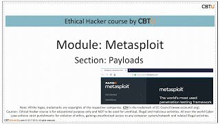 1.8 Metasploit Modules Payloads