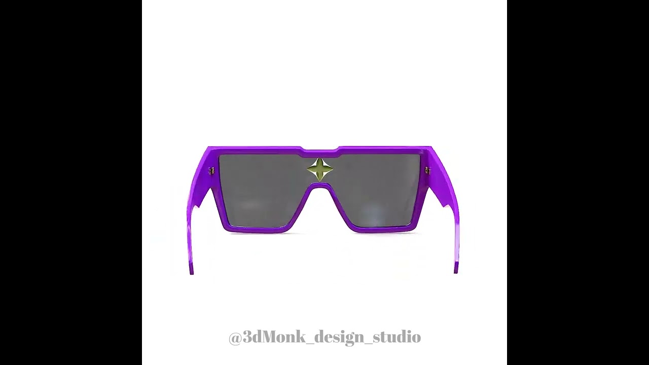 3D model Louis Vuitton Cyclone Sunglasses VR / AR / low-poly