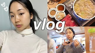 vida na coreia | vlog: dia em seul, mini compra para faculdade, skincare, tempo com minhas irmãs!