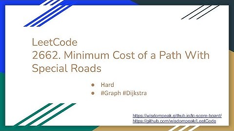 【每日一题】LeetCode 2662. Minimum Cost of a Path With Special Roads