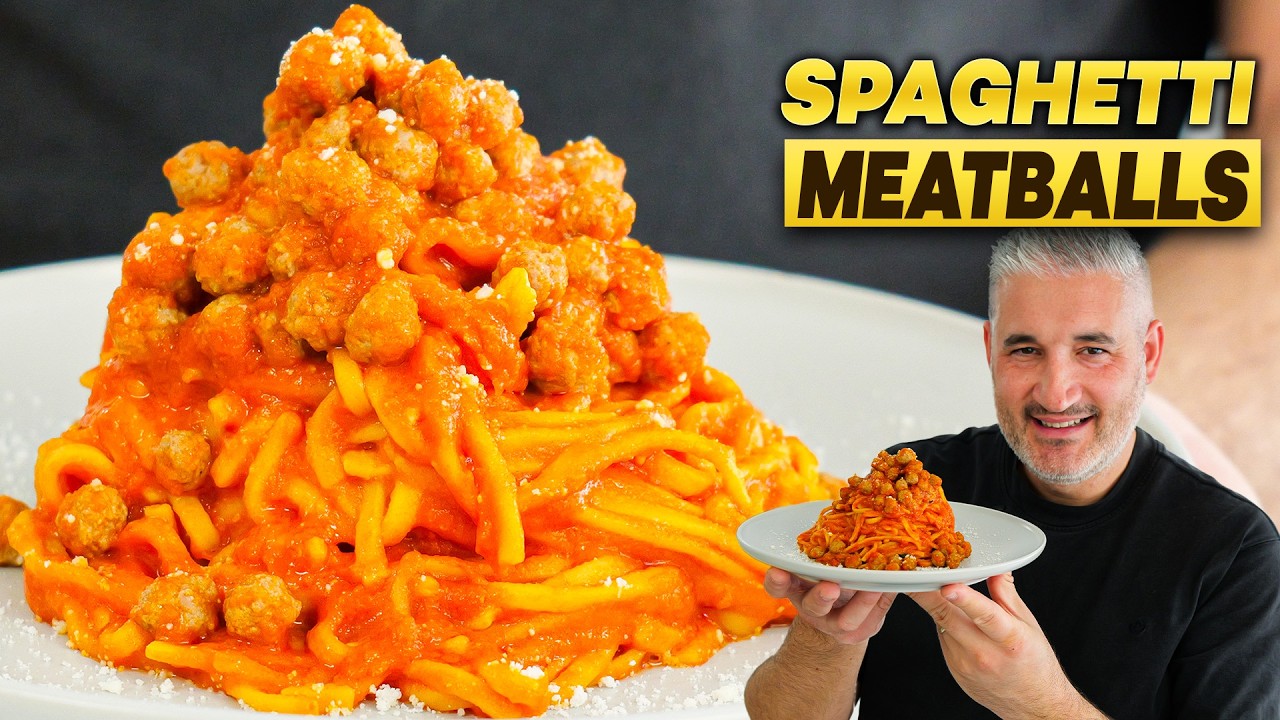 How Spaghetti and Meatballs is Made in Italy | Grandma's Secret from Abruzzo