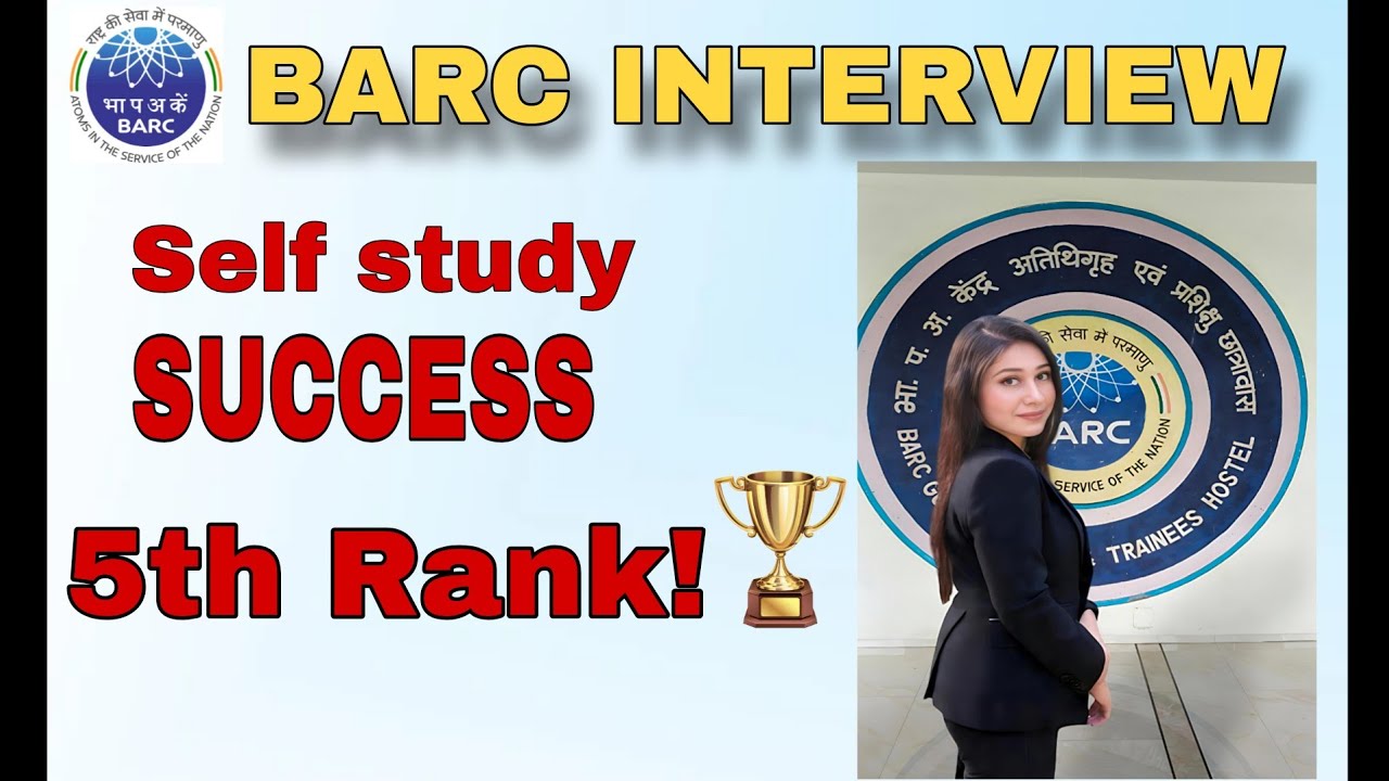 BARC INTERVIEW | Most Toughest? I Cracked It! 5th Rank | Self studied | Real talk, tips & experience
