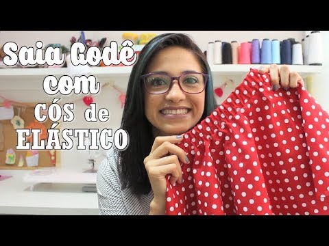 saia gode com elastico embutido