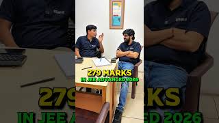 279 Marks in JEE Advanced 2026 🔥 Harsh Reality Check 😱 | IIT Motivation #shorts #esaral #iit #jee