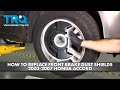 How to Replace Front Brake Dust Shields 2003-2007 Honda Accord