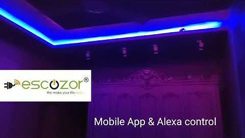 Mood Light Remote,Mobile App & Alexa control by Escozor