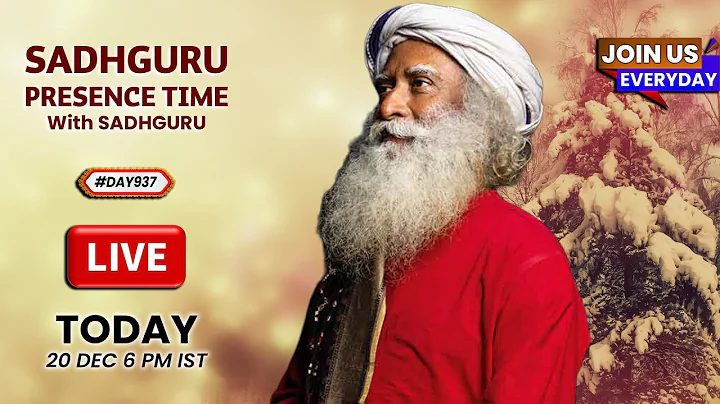 🔴LIVE | Sadhguru Presence Time | MINDFULNESS MEDITATION | Isha Yoga Center | 6 PM | 20 Dec | #Day937