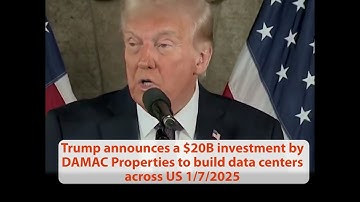 Trump announces $20B investment to build data centers; Energy to bring down prices, drastic price