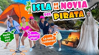 05-⛺️ACAMPAMOS EN LA ISLA de LA NOVIA del PIRATA👰🏽‍♀️BUSCAMOS SU TESORO CON UN DETECTOR DE METAL